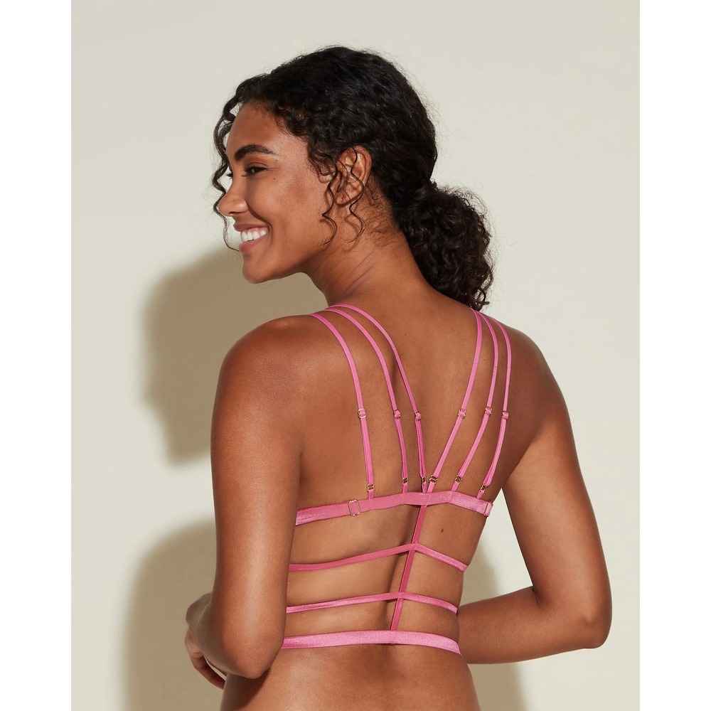Cosabella Cropped Cami Women Small Pink NWT Never Say Never Tie Me Down - Picture 4 of 7